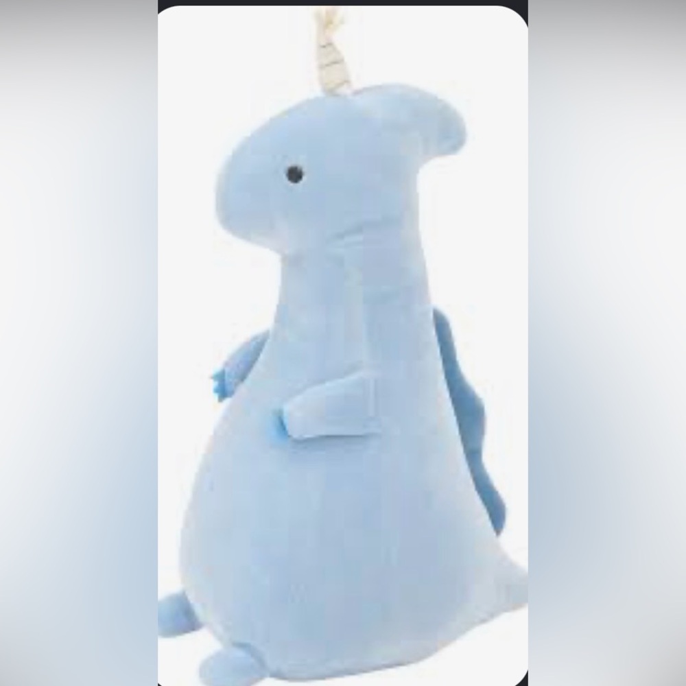 Livheart Roomies Party Dinosaur, blue plushy, EUC HTF